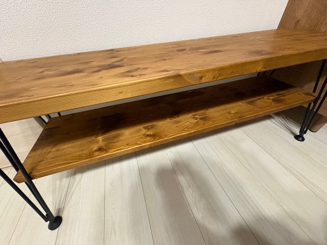 【LOWYA】 天然木 ローボード テレビ台 幅117cm