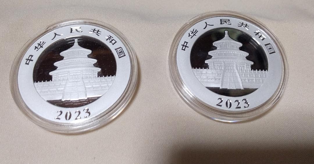 パンダ銀貨30g×2枚セット　　純銀