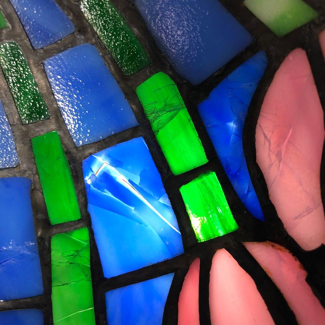 ステンドグラスランプ アンティーク 花柄 ステンドグラスライト 照明 インテリア