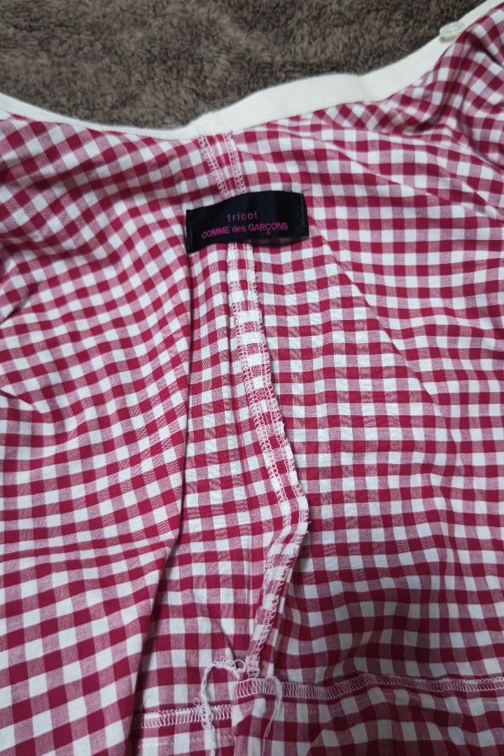 コムデギャルソン　 ギンガムチェックスカート