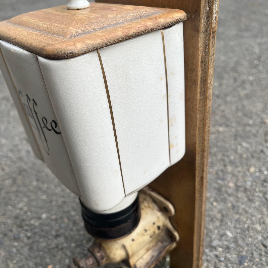 壁掛け コーヒー ミル グラインダー ビンテージ ヨーロッパ 西洋