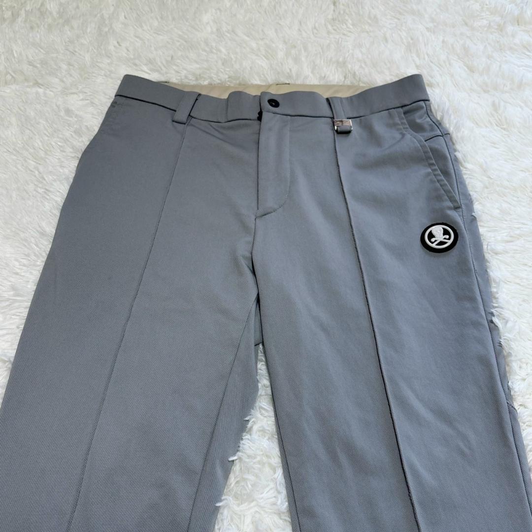現行 MARK&LONA グレー ゴルフパンツ 46サイズ M〜L相当