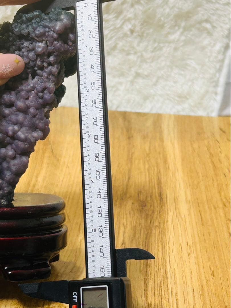 高品質 台座付き ぶどう石 天然石