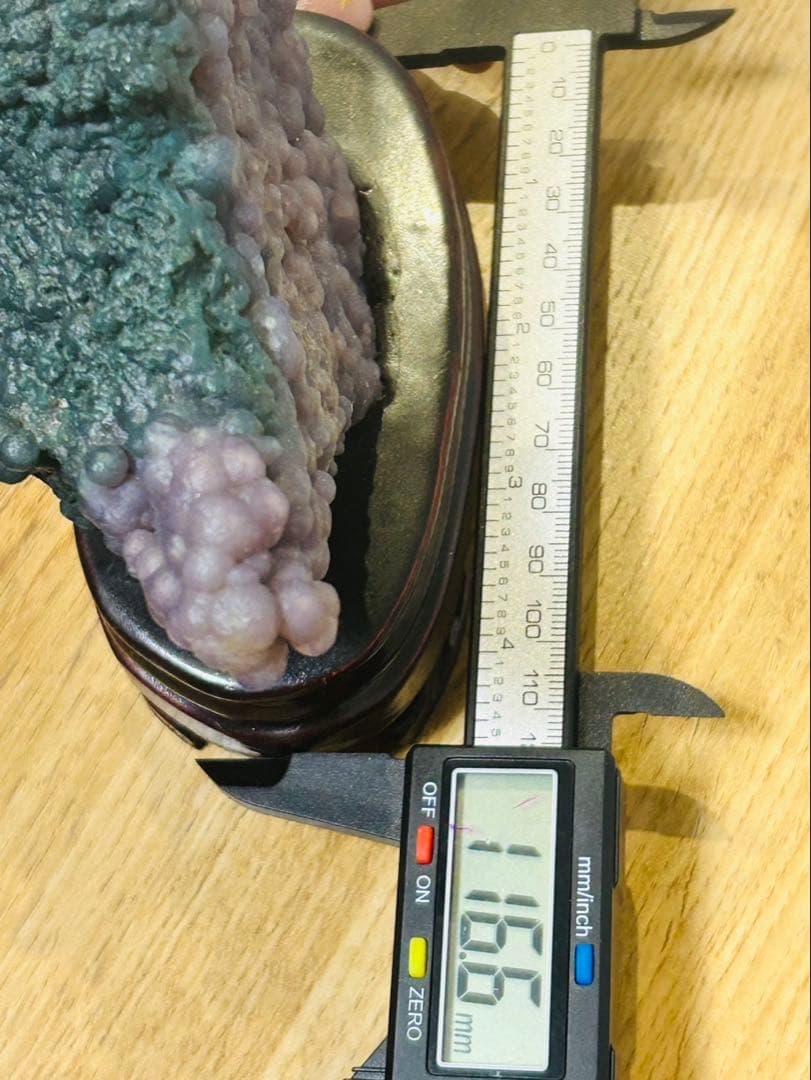 高品質 台座付き ぶどう石 天然石