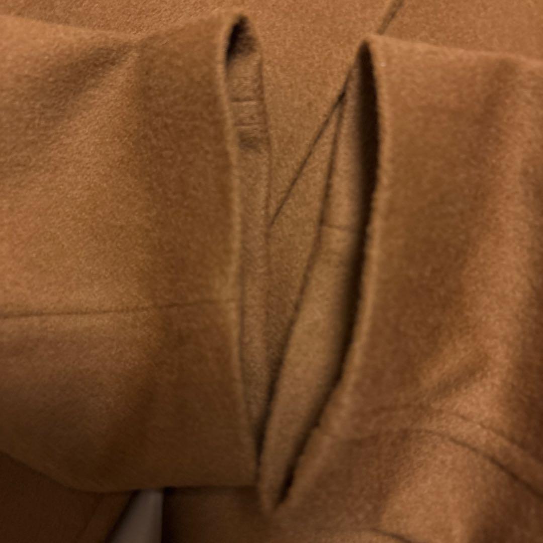 シップス　SHIPS Colors ウール ノーカラー コート　ブラウン　M