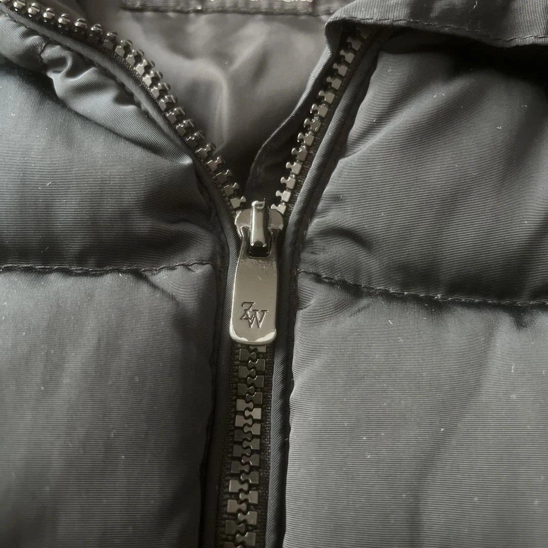 ★美品★ZARA くびれ　ロングダウン　ザラ　ショールカラー　ベルト　撥水