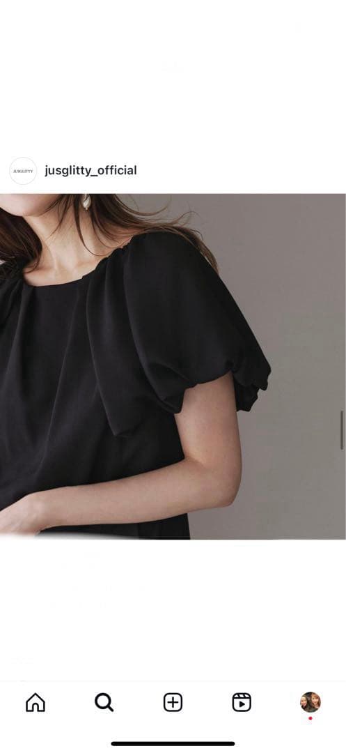 新品未使用タグ付JUSGLITTY バルーンスリーブ オールインワン サロペット