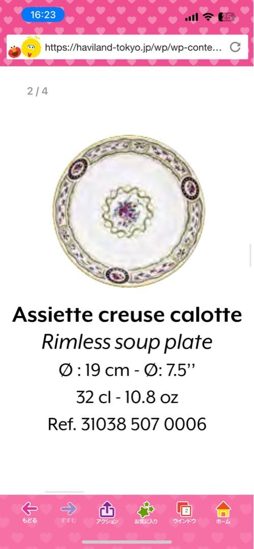 アビランド Haviland リモージュ ルーブシエンヌ　6枚セット