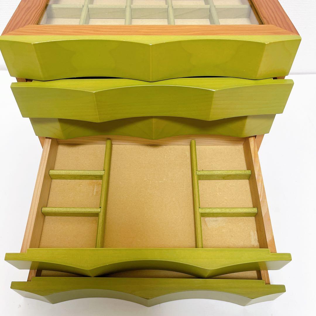 レイジースーザン　ジュエリーボックス　木製