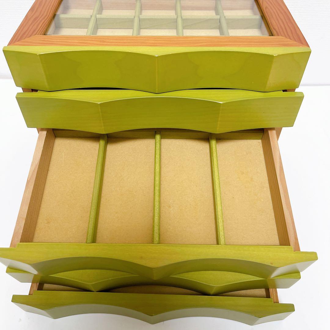 レイジースーザン　ジュエリーボックス　木製