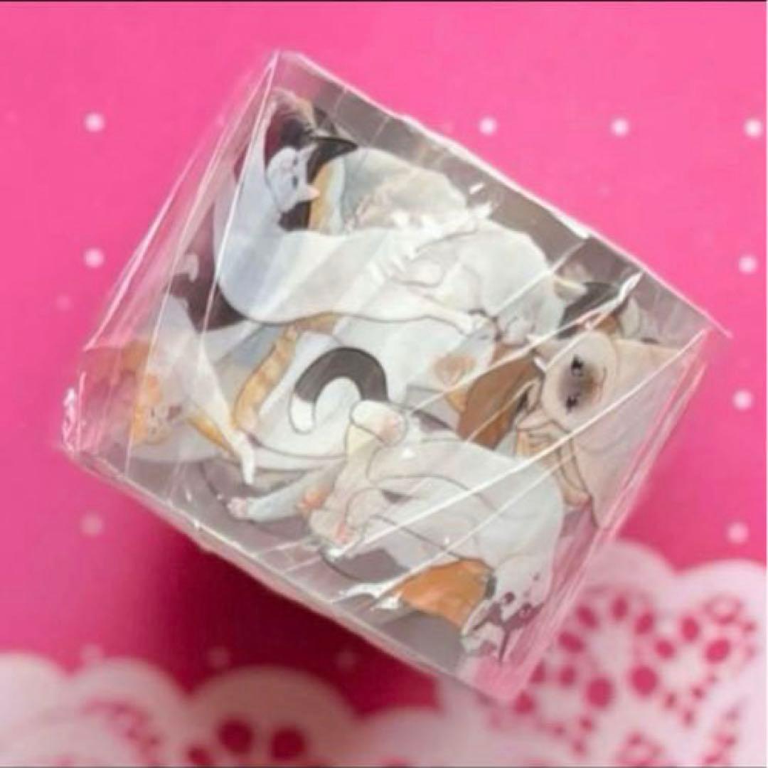 PET 3cm×5m 喵喵 海外マスキングテープ　海外マステ　ネコ