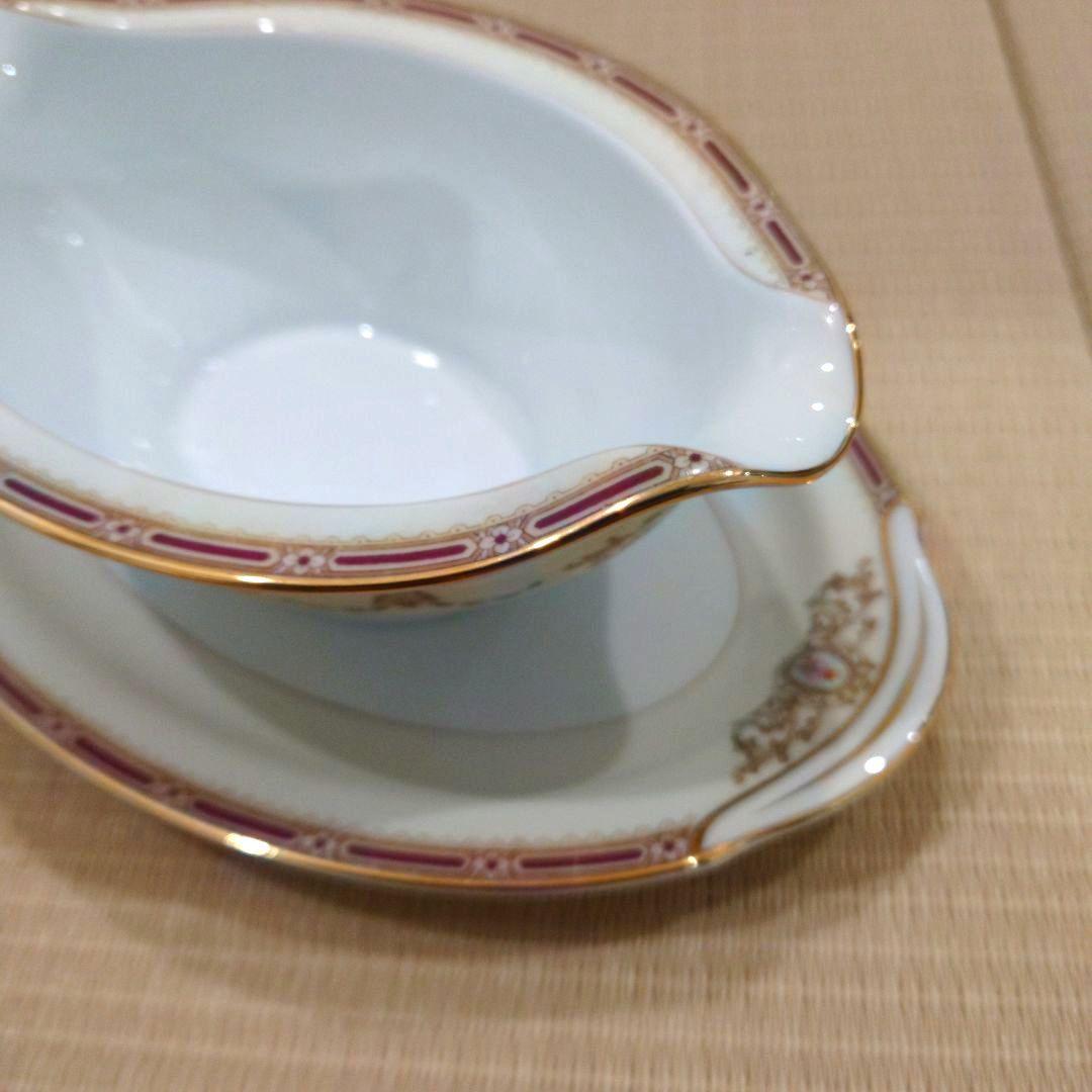 オールドノリタケ　日本陶器会社　グレービーボート　スープ皿5枚　未使用