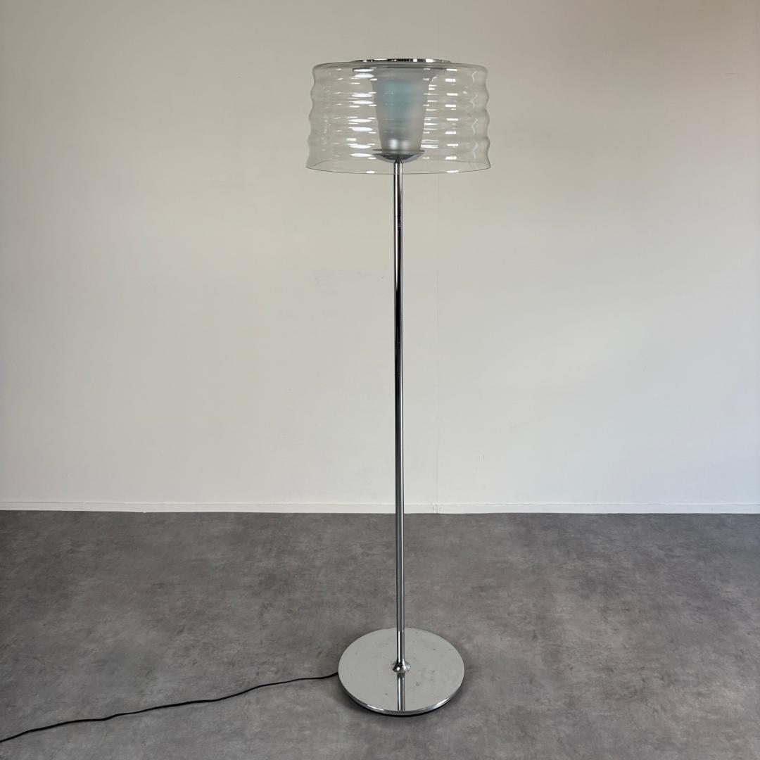 ヴィンテージ スタンド型 　フロアランプ 　クリアシェード
