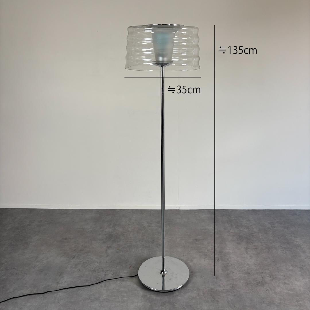 ヴィンテージ スタンド型 　フロアランプ 　クリアシェード