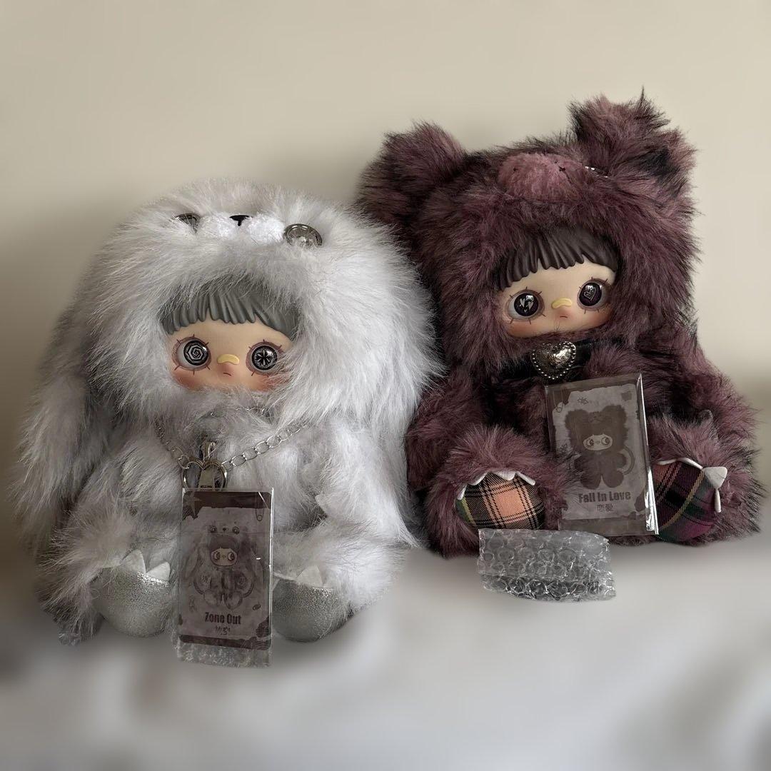 新作maymeiレベルドール反逆シリーズ　白うさぎ　ピンクくま２点セット