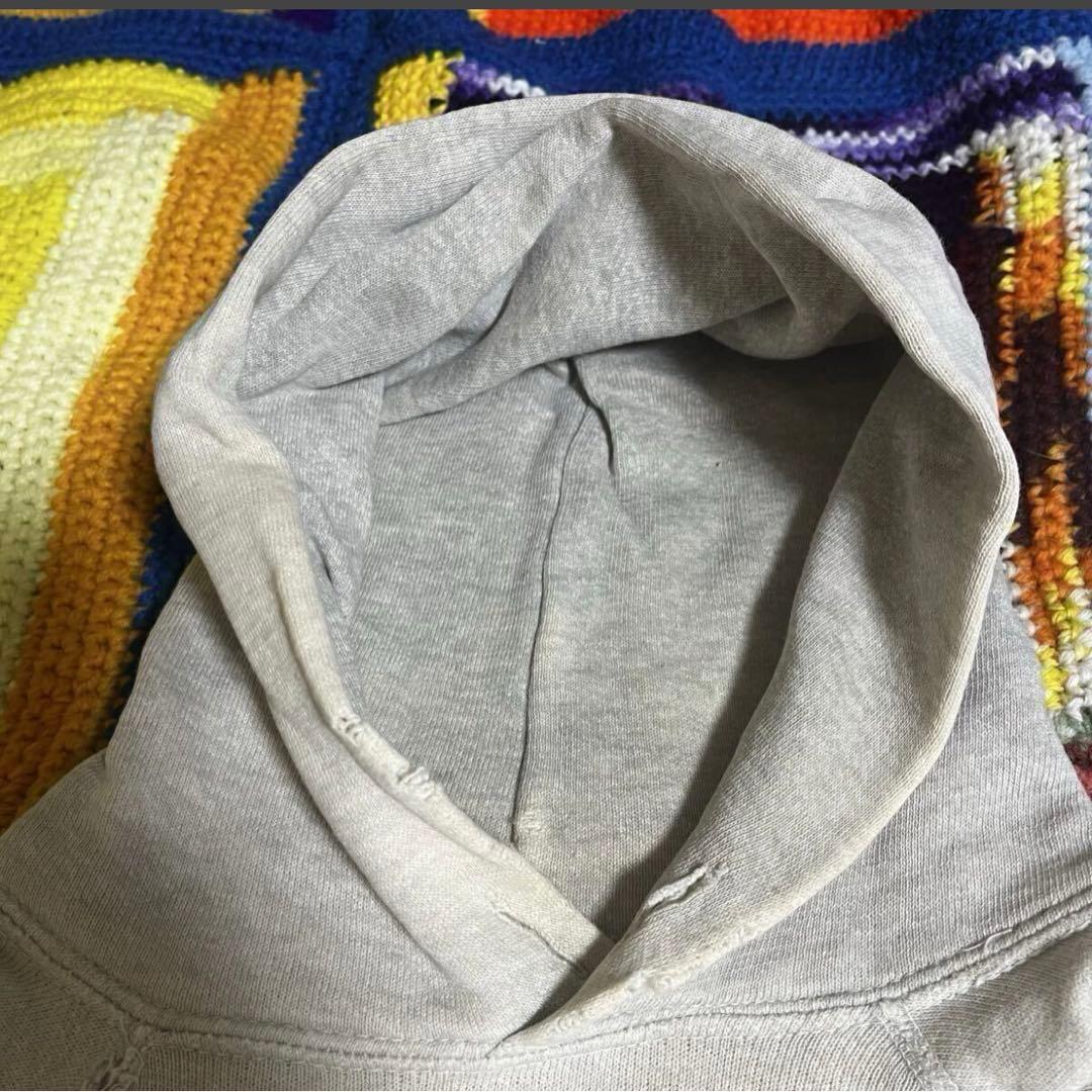 50s 60s ヴィンテージ スウェット パーカー4本針 脇ガゼット リブ長