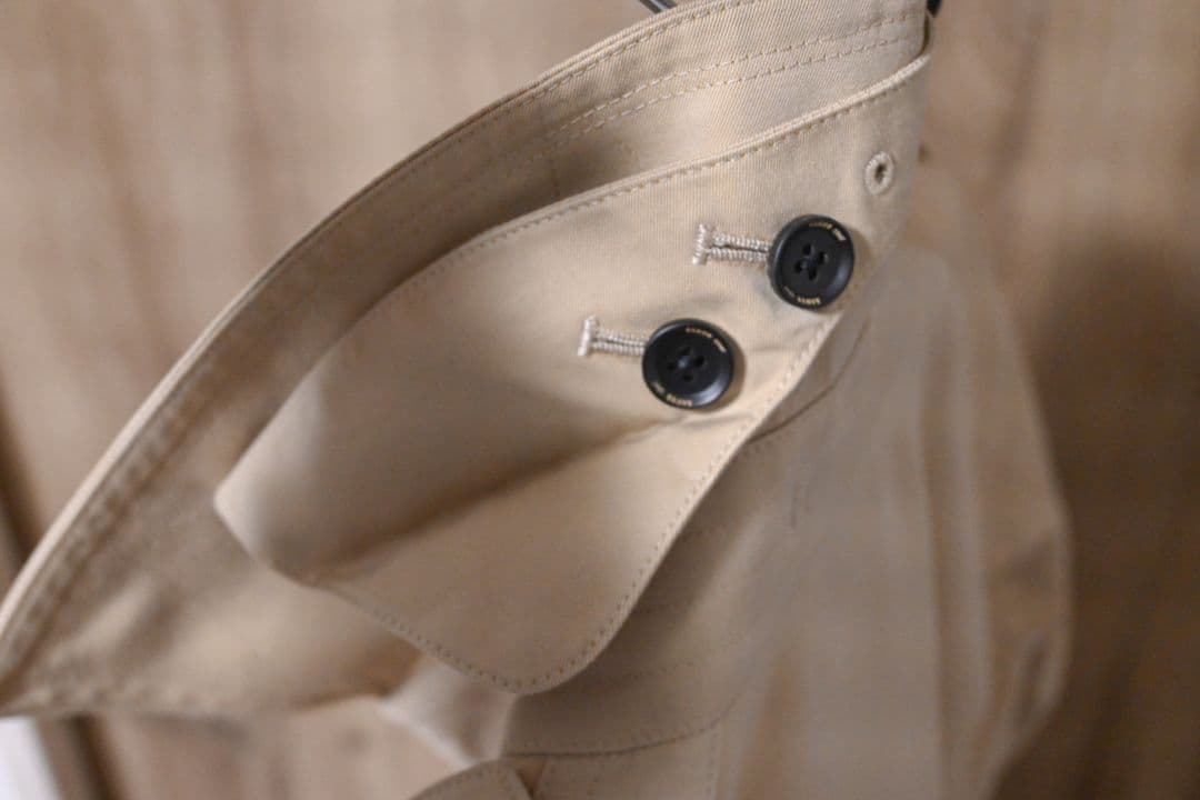 ＜100年コート＞スタンダードモデル ダブルトレンチコート　付属品完備