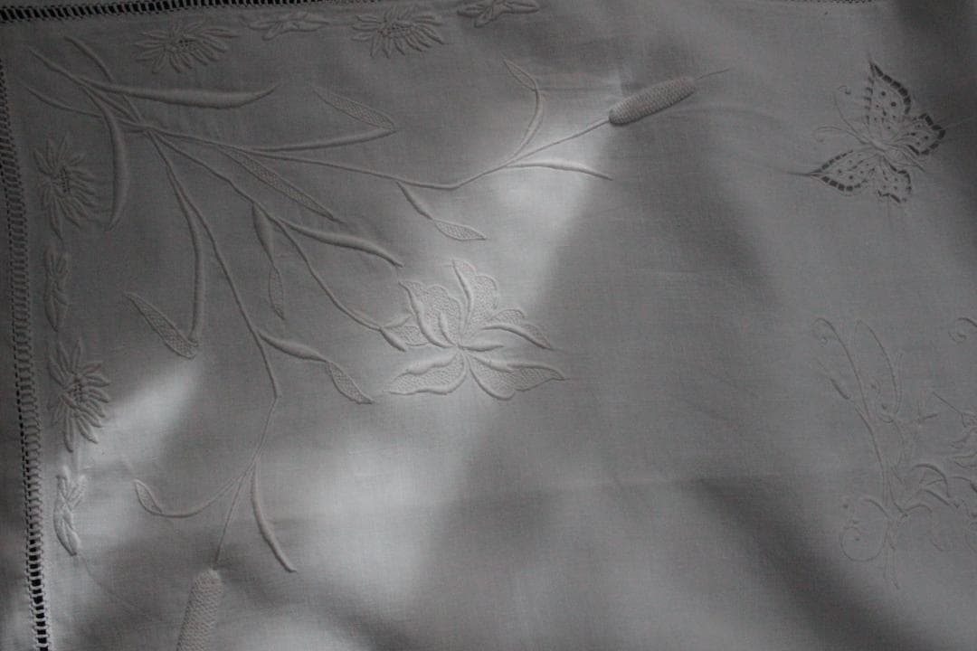 フランスアンティーククッションカバー France Antique \"P・F\"蝶