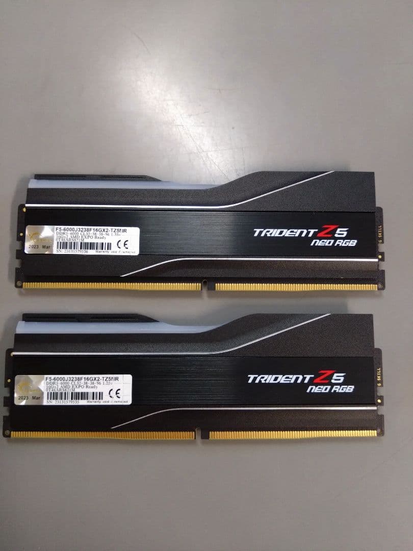 メモリー DDR5-6000 G.SKILL TRIDENT Z5 neo RGB