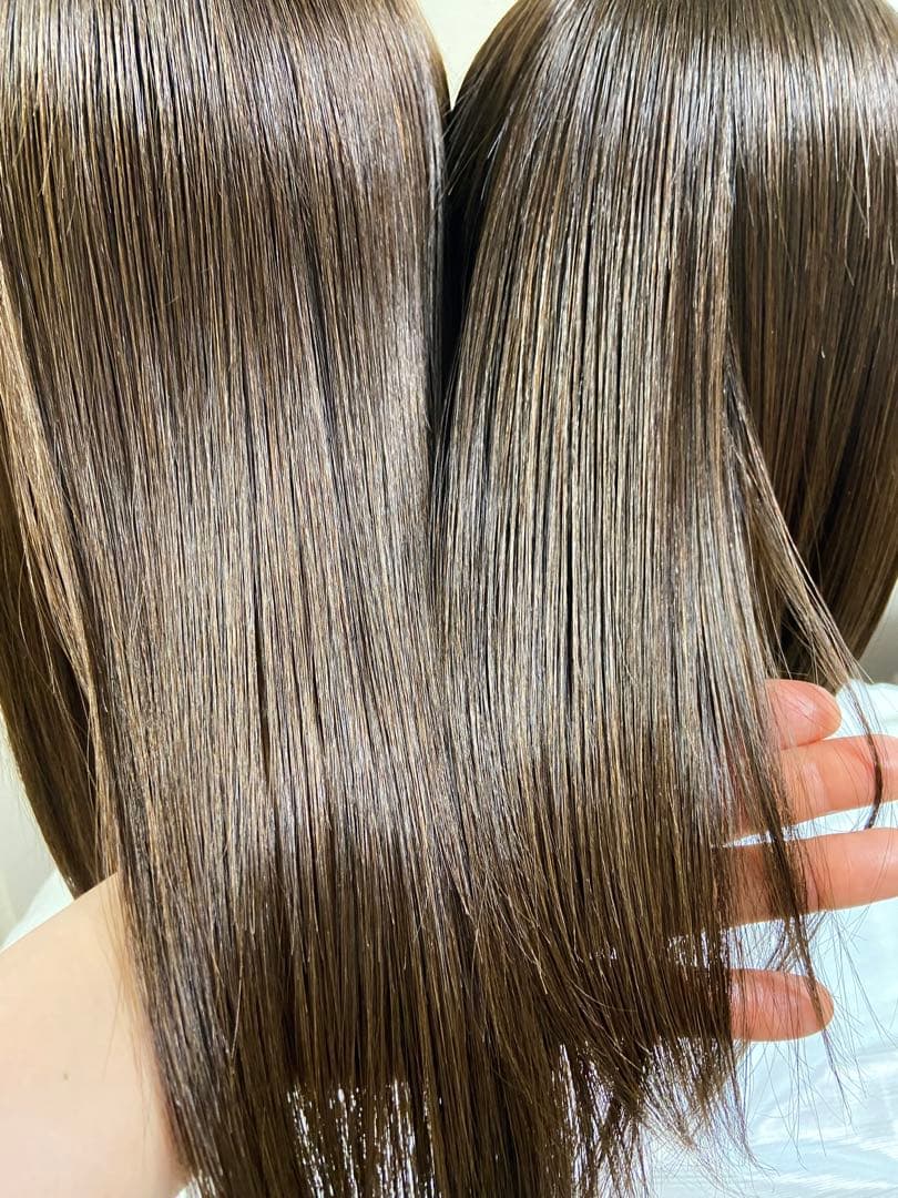 高級レミー人毛100% 【総手植えS】ロングブラウン フルウィッグシルクスキン