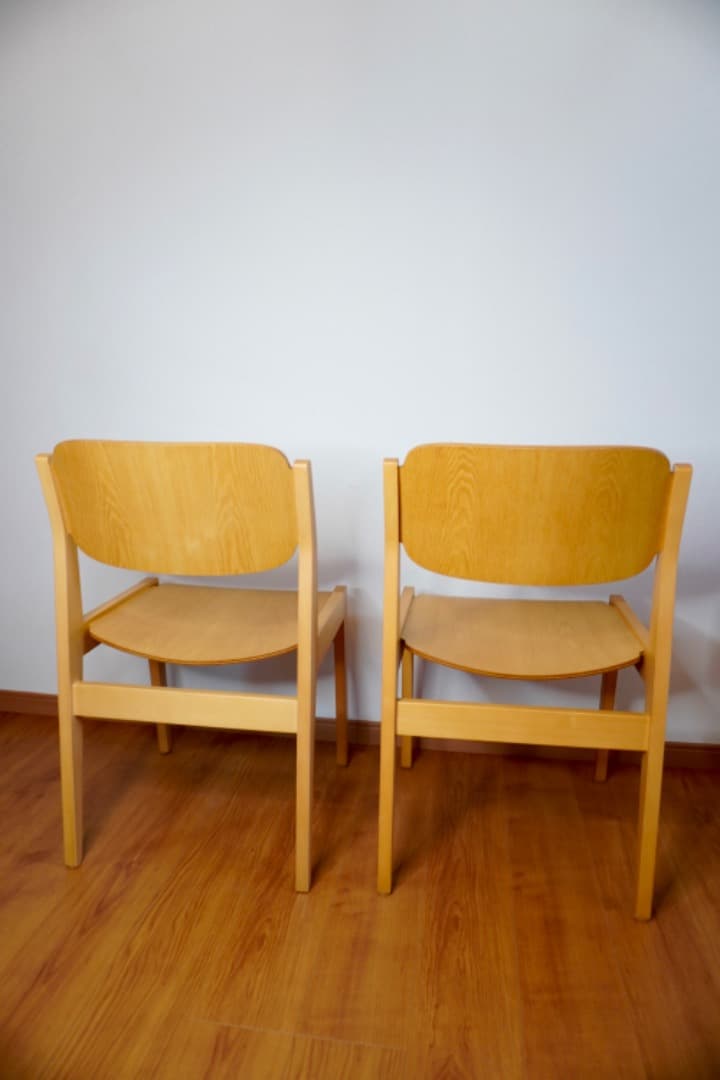 天童木工 水之江忠臣 3点セット ダイニングテーブル + チェア 2脚