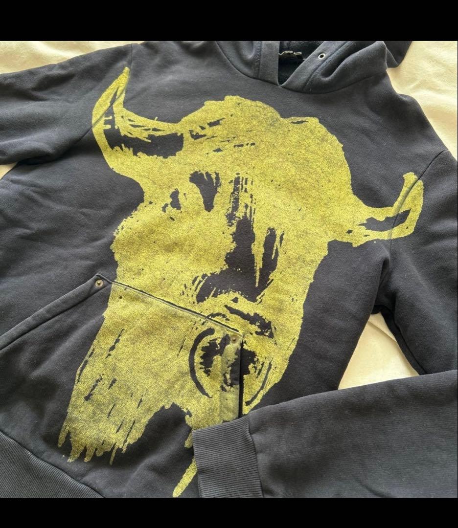 MCQアレキサンダーマックイーン　プリント　フーデットパーカー　メンズ