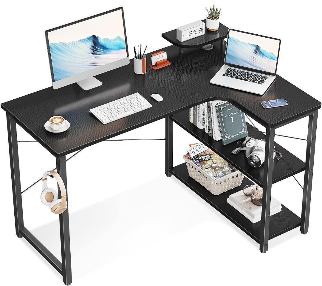 【M2873-160-118】パソコンデスク l字デスク 幅110cm