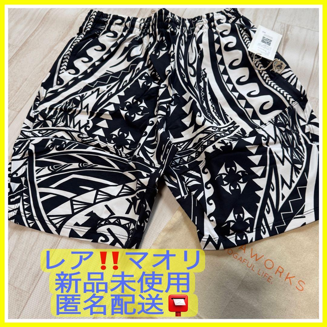 新品未使用 レア‼️リンダワークス ヨガパンツ マオリ ショートパンツ M 巾着付