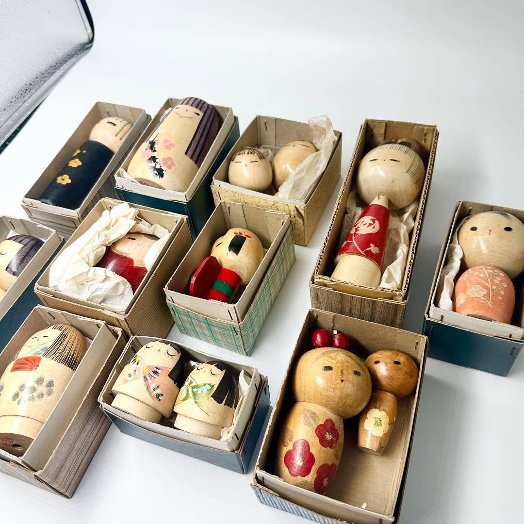 こけし人形 14体セット 未使用品