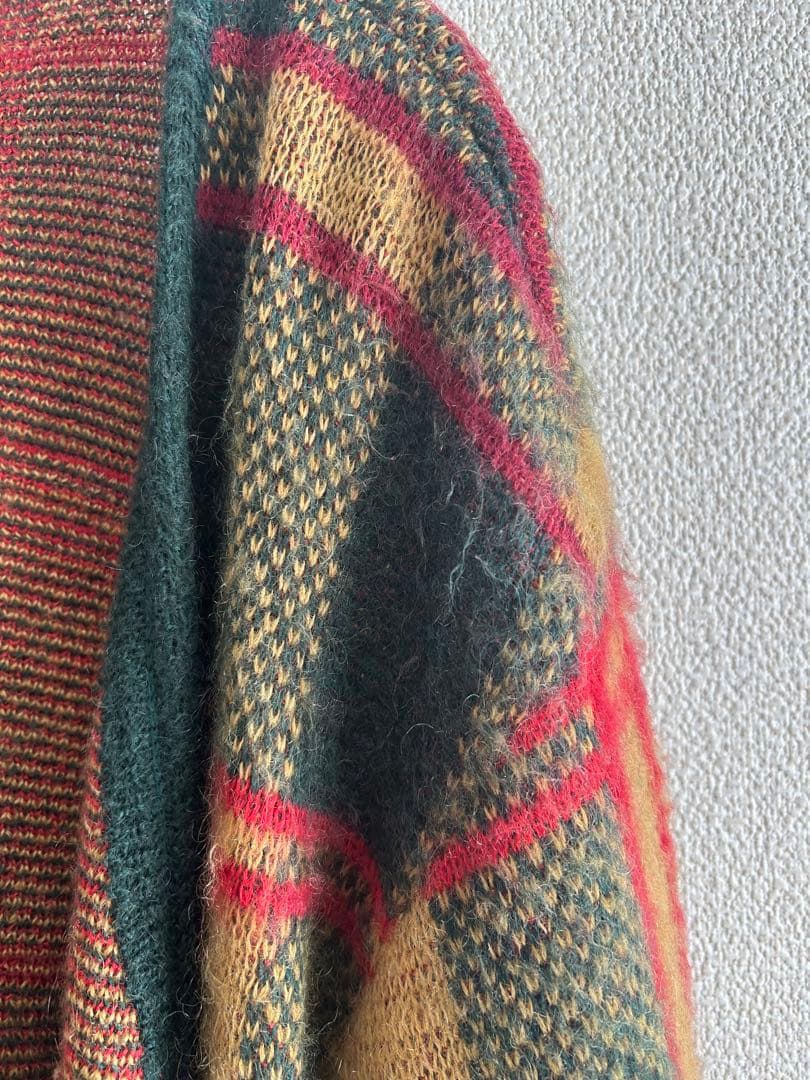 ニードルスマルチカラーモヘアカーディガン