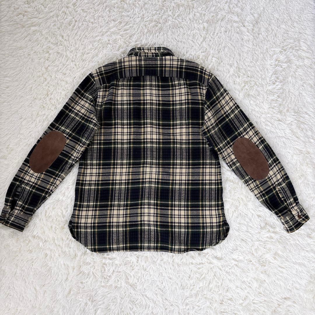 ダブルアールエル　シャツ　メンズ　L チェック 大きいサイズ　美品　ネルシャツ