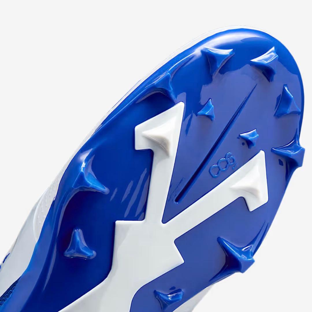 ナイキ 26.5 アルファメナス プロ アメフト スパイク シューズ 靴 白 青