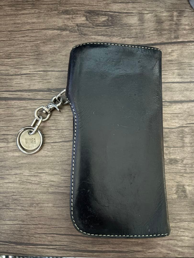 REDWING レッドウィングブラックレザー 長財布 チェーン付き