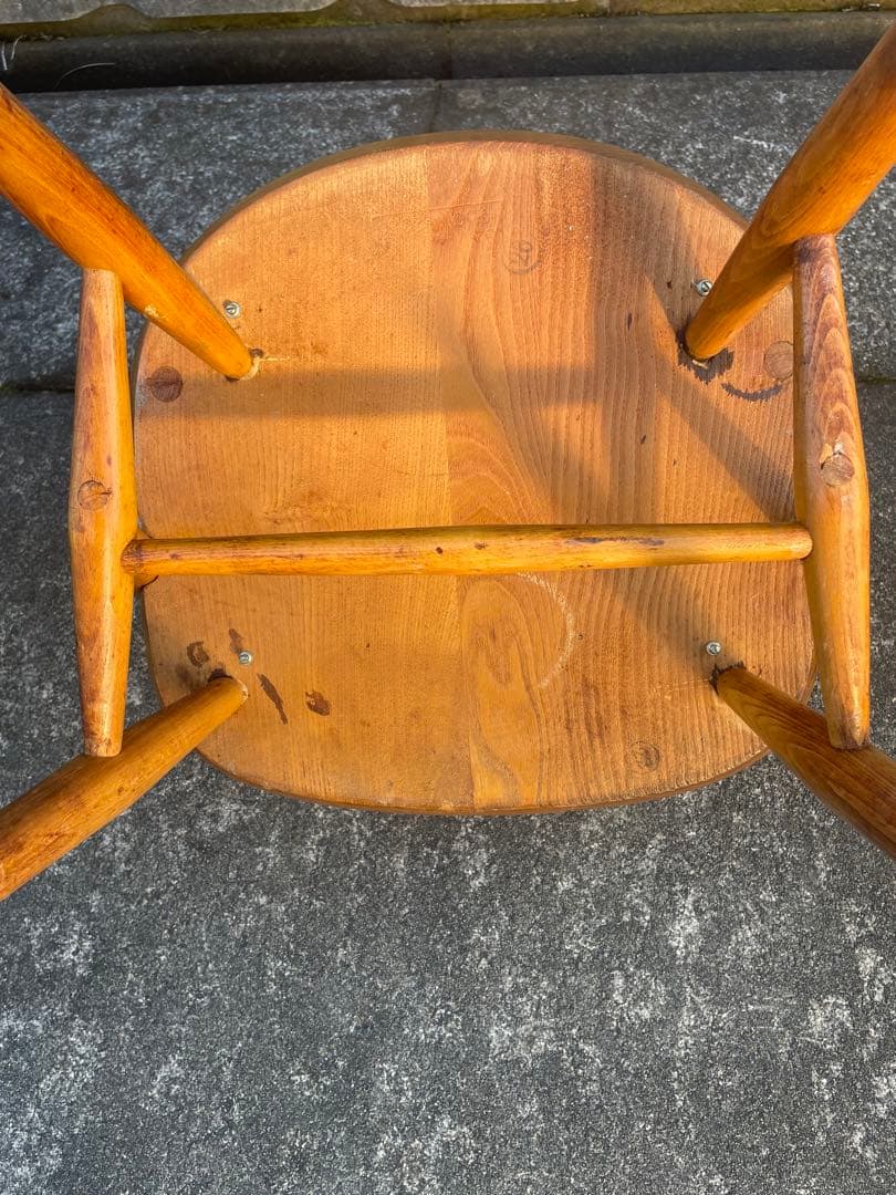 ビンテージ/英国製/ERCOL/アーコール/クェーカーチェア/アームチェア/椅子