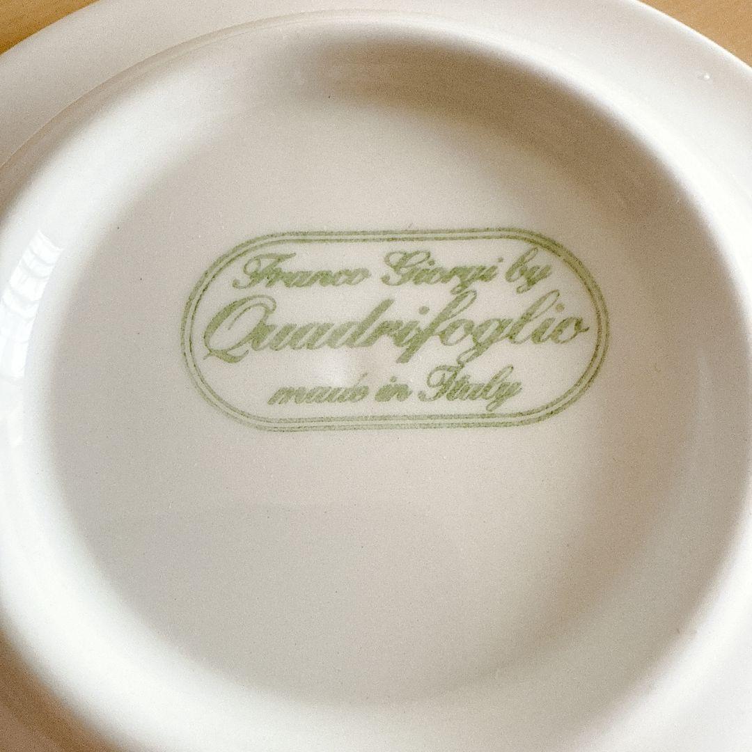 quadrifoglio フルーツ柄　深皿　イタリア製　6枚セット