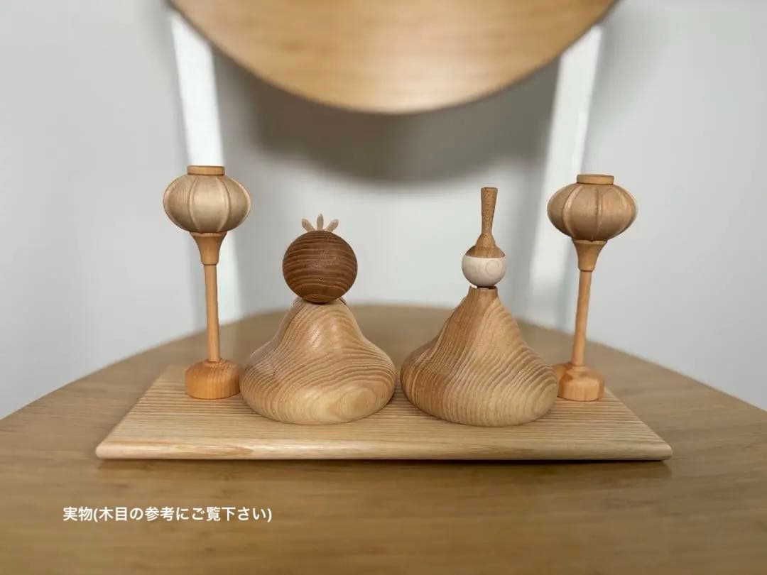【新品正規品】木製雛人形-Fleur-コンパクト ナチュラル 北欧風 初節