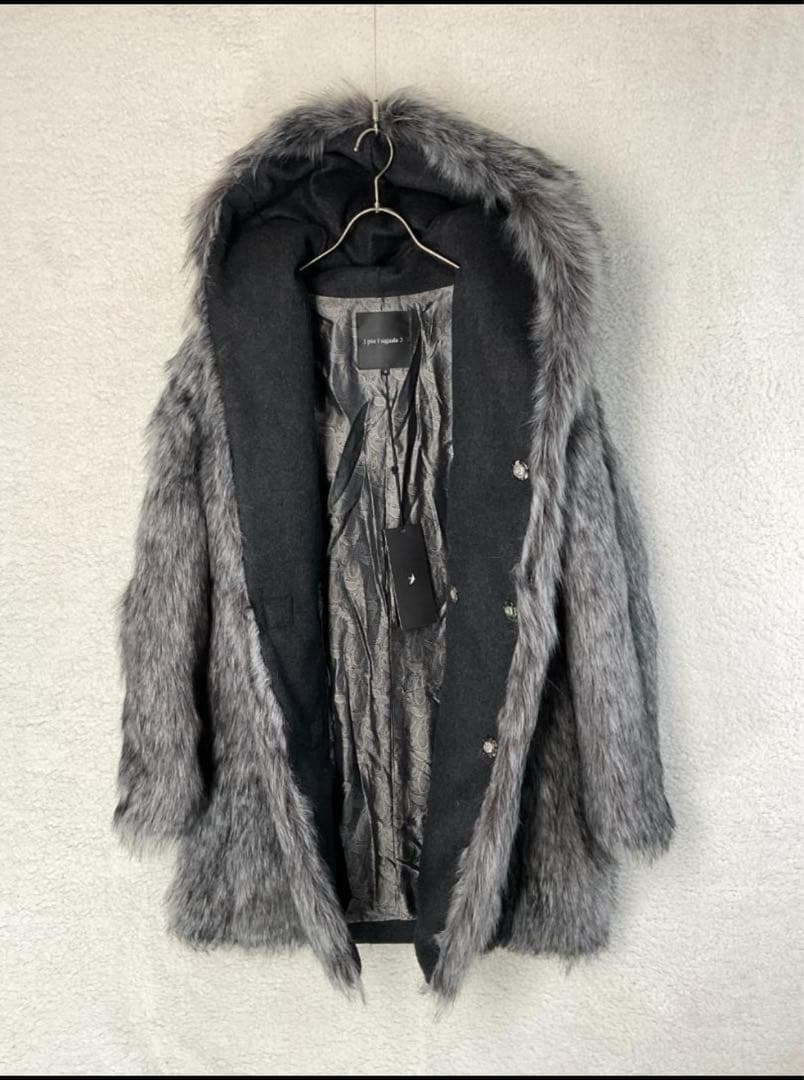 【未使用】1piu1uguale3 ウノピゥウ ラップスナップ コート 3