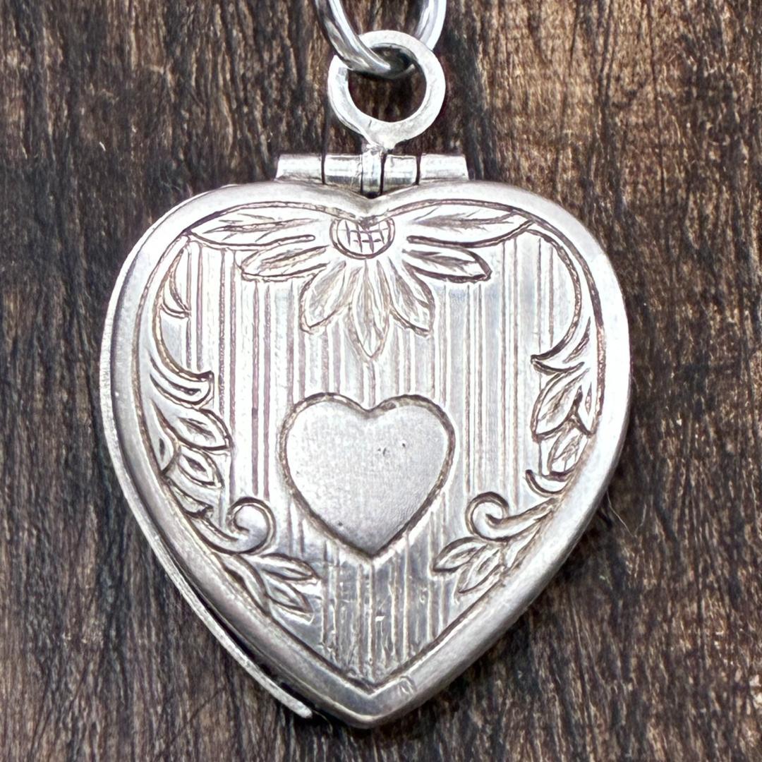 スウィートハートジュエリー ハート シルバー ヴィンテージ ネックレス 訳あり