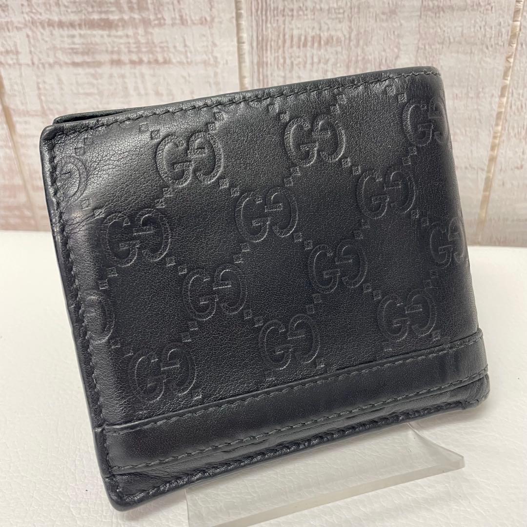 Ｏ*Ｇ様 GUCCI ブラックレザー 二つ折り財布