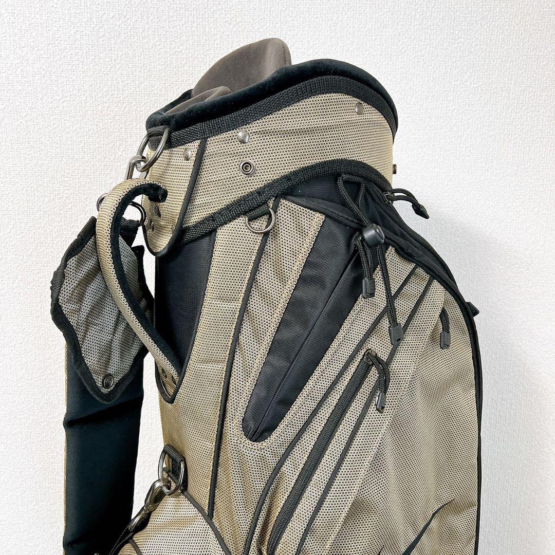 希少 NIKE ナイキ ゴルフ カートキャディバッグ6分割9型 ベージュブラック