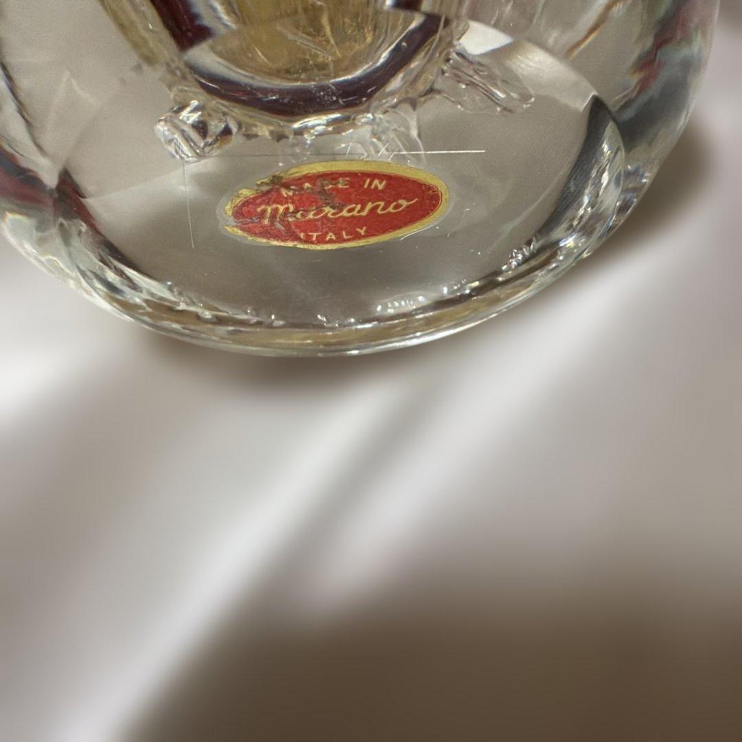 ハ*ピ様 ベネチアンガラス ムラーノガラス 酉年 金彩 オブジェ イタリア