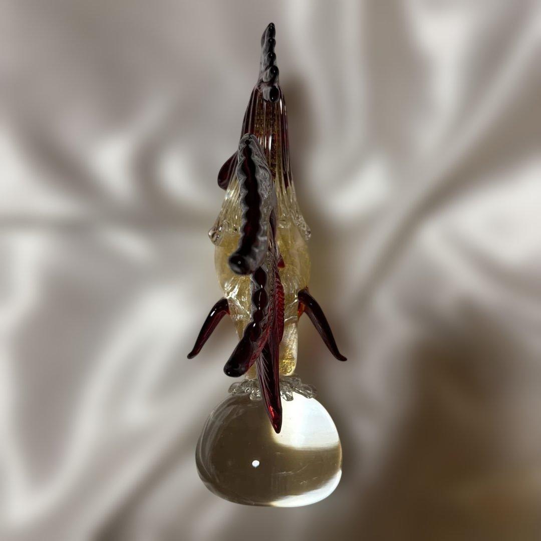 ハ*ピ様 ベネチアンガラス ムラーノガラス 酉年 金彩 オブジェ イタリア