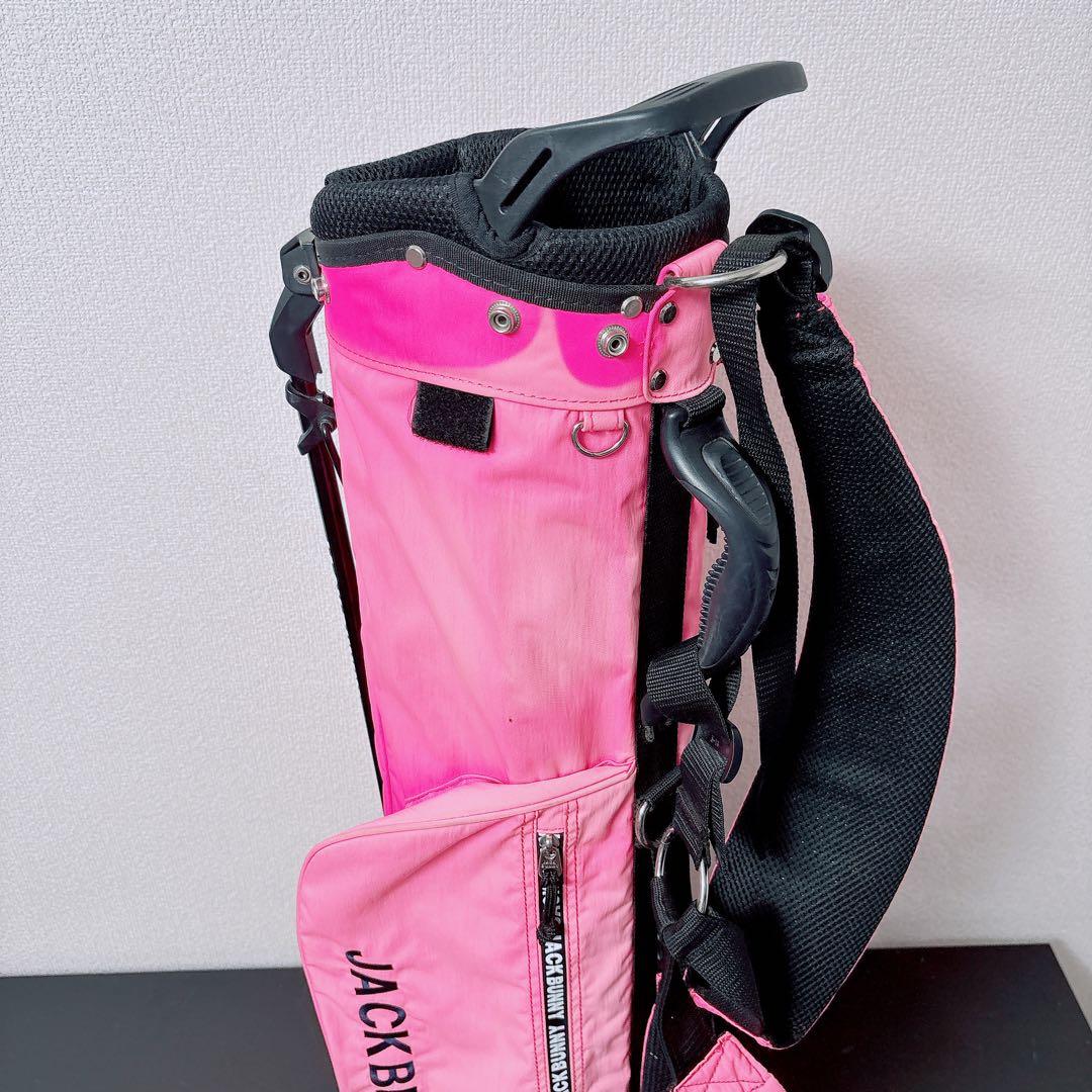 ジャックバニー スタンドキャディバッグ ピンク 軽量 4分割 JackBunny