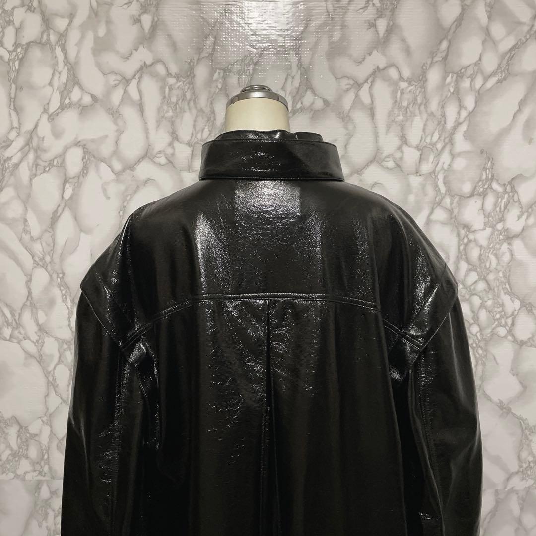 IRENE アイレネ フェイクレザーコート