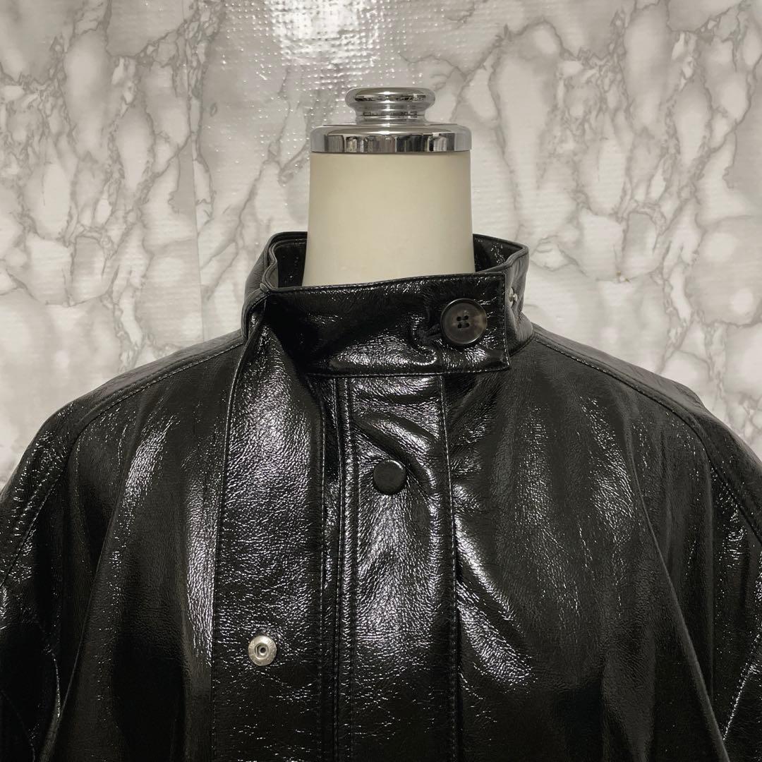 IRENE アイレネ フェイクレザーコート