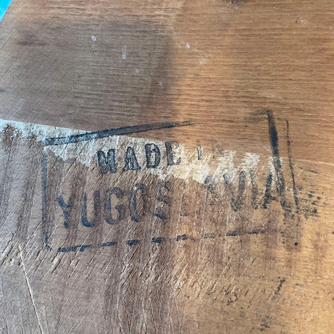 アンティーク・2人用ダイニングテーブルセット・ユーゴスラビア製