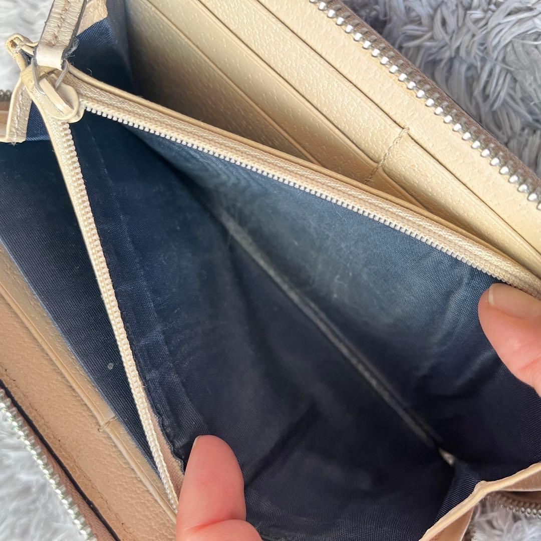 GUCCI✨オフザグリッド　長財布　ラウンドファスナー　ナイロン　ブルー