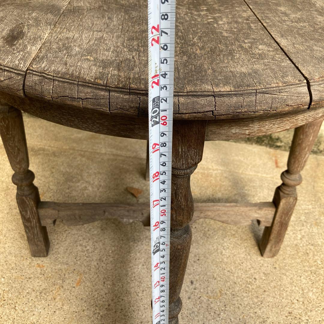 大幅値下 ヴィンテージ カフェテーブル 昭和レトロ 木製 丸椅子 サイドテーブル