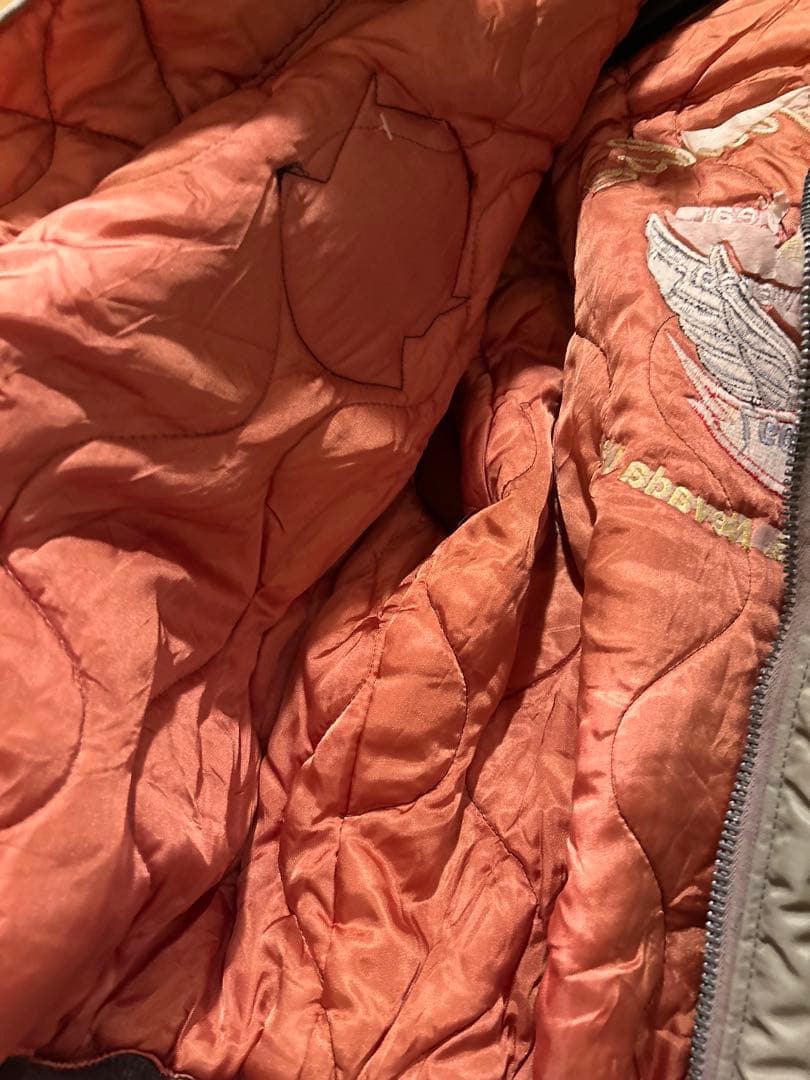 ス*ー様 USA製 航空自衛隊 ブルーインパルス　ジャケット　ＭＡ-1 刺繍　ワ