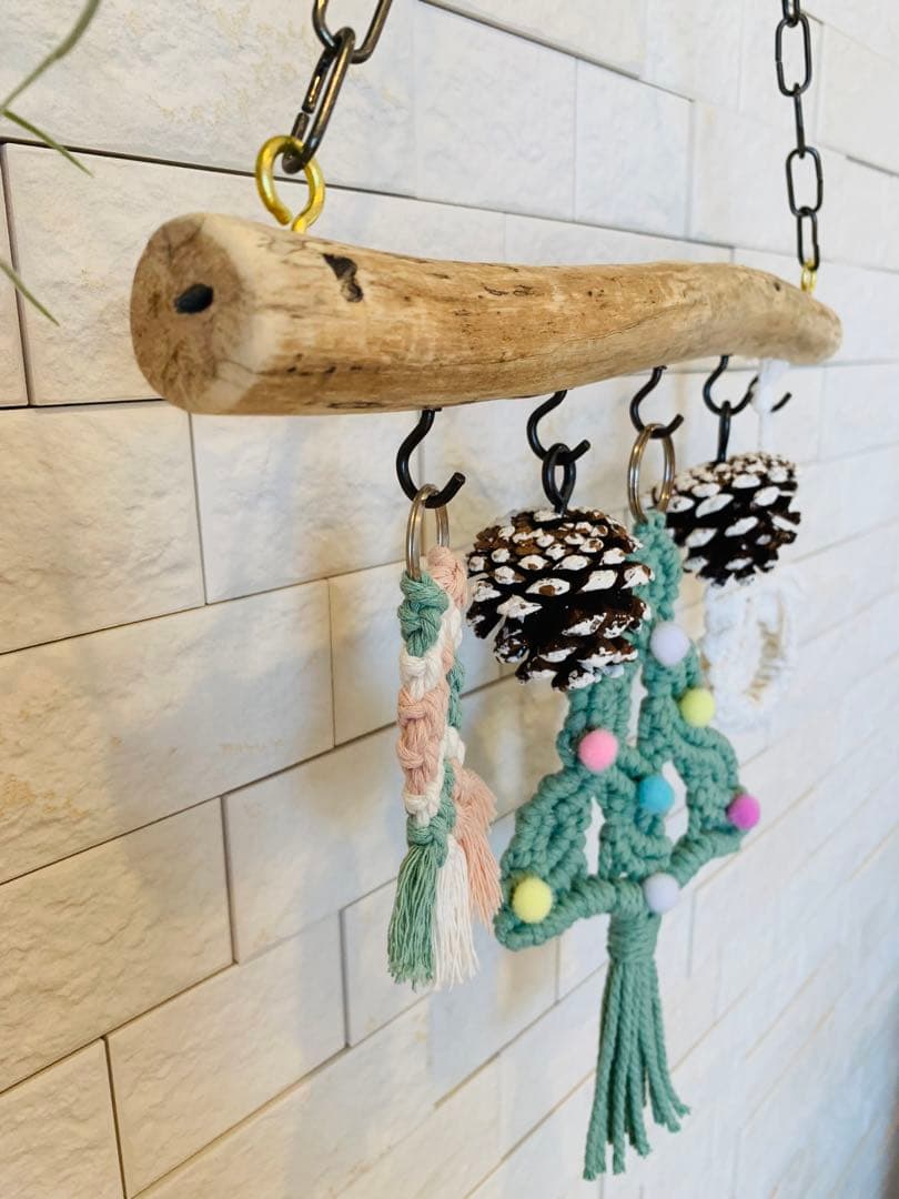 NO．416『流木ハンガー・マクラメ・Xmasガーランド』